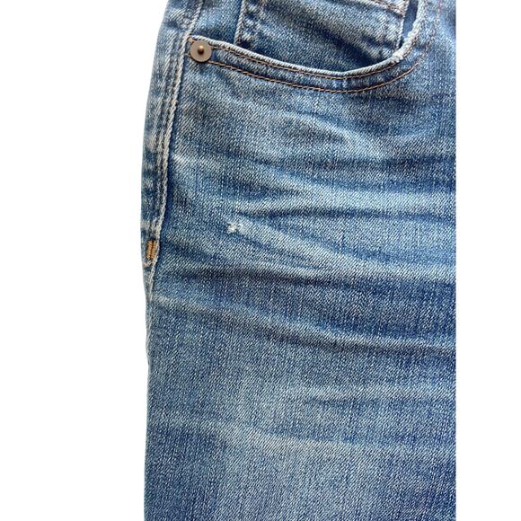 Madewell High-Rise Skinny Jeans Women’s 27 Medium Wash Denim Button Fly Raw Hem - Picture 8 of 11